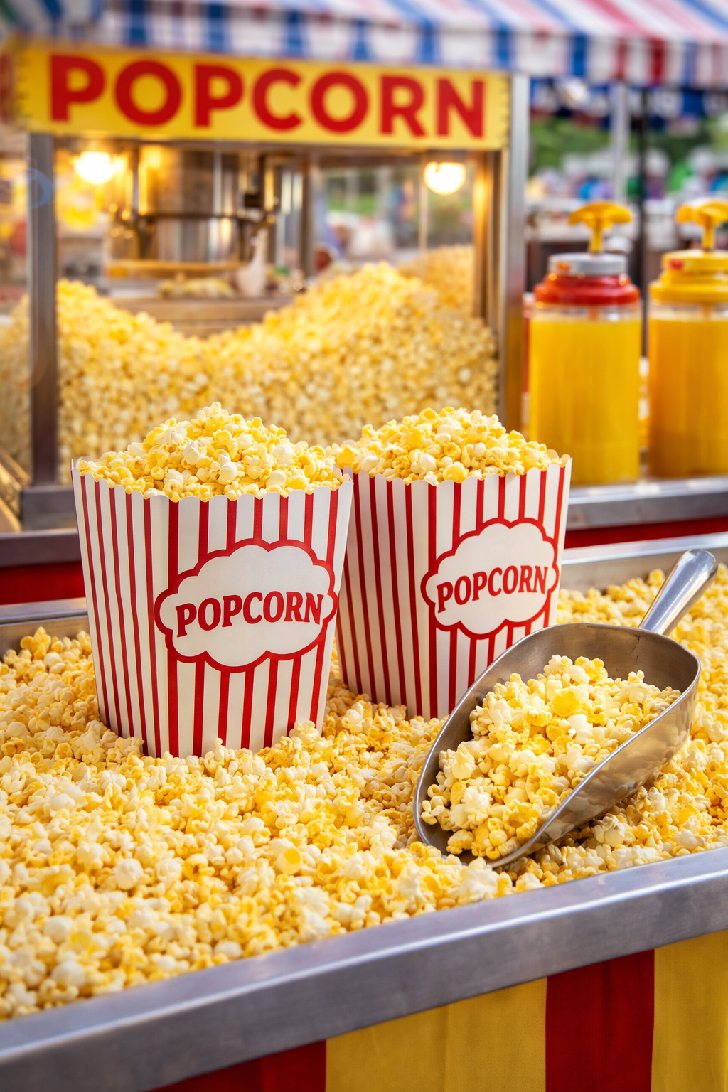 Popcorn food truck and concession stand in Green Bay Wisconsin for company picnics, corporate catering and community events